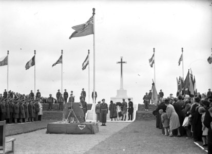 Herdenkingsplechtigheid op de Canadese erebegraafplaats in Groesbeek, Bestanddeelnr 902-1492