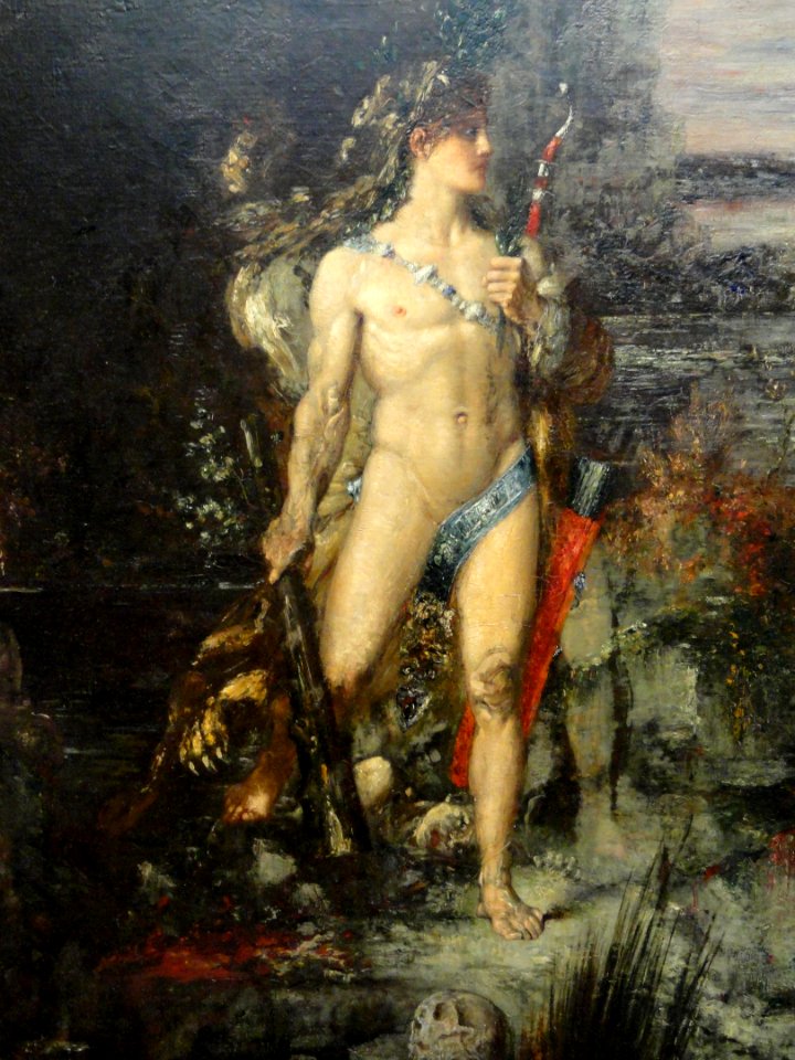 Hercules and the Lernaean Hydra, 1875-1876, by Gustave Moreau, detail - Art Institute of Chicago - DSC09593