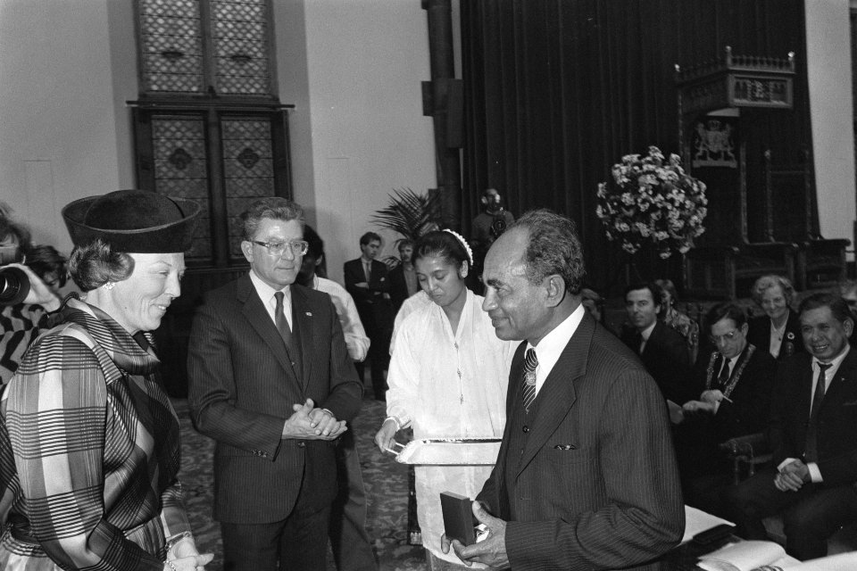Herdenkingsbijeenkomst t.g.v. 35-jarig aanwezigheid Molukkers in Nederland Koni, Bestanddeelnr 933-8244