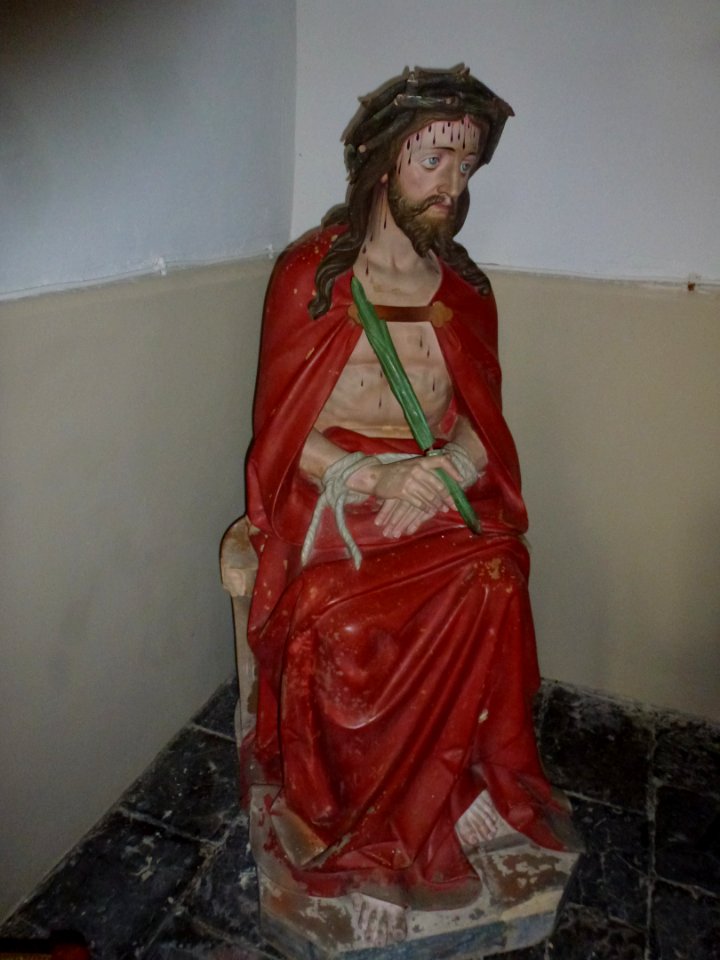 Herbinghen (Pas-de-Calais) église, statue Christ aux liens
