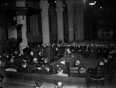 Herdenking Vrede van Munster in de Nieuwe Kerk te Delft., Bestanddeelnr 902-5626