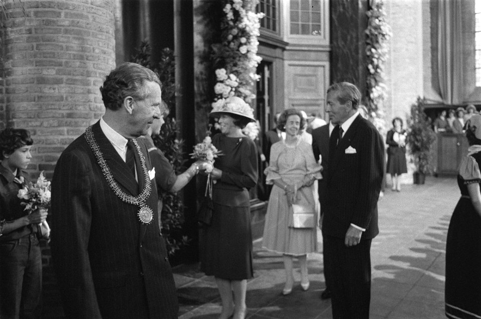 Herdenking in de Nieuwe Kerk te Delft van de 400e sterfdag van Prins Willem van , Bestanddeelnr 933-0282