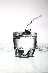 Water freeze photography glass