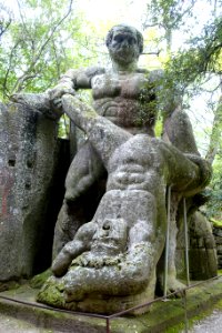 Hercules and Cacus - Parco dei Mostri - Bomarzo, Italy - DSC02453