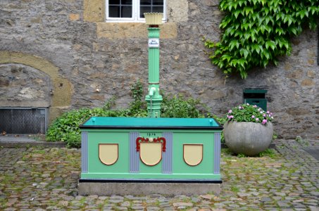 Herborn, Brunnen im Hof der Hohen Schule Herborn