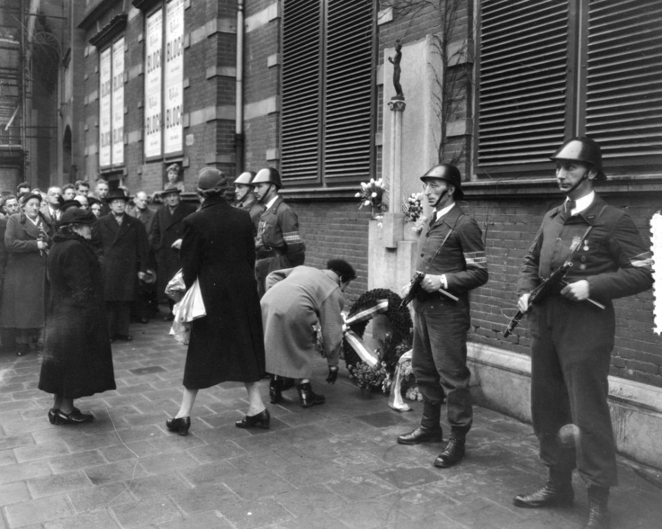 Herdenking gevallenen Spreghelschool Amsterdam, Bestanddeelnr 906-2380