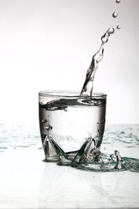 Water freeze photography glass