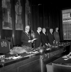 Herdenking gemeenteraad Wedh. Franke, Bestanddeelnr 906-0691