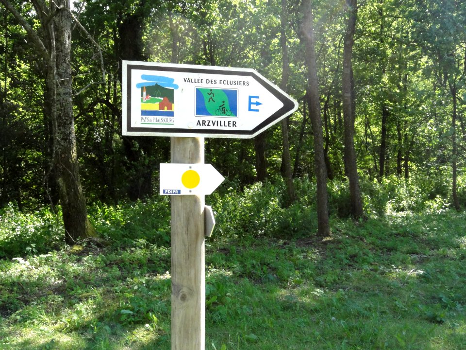 Henridorff (Moselle) panneau Vallée des éclusiers