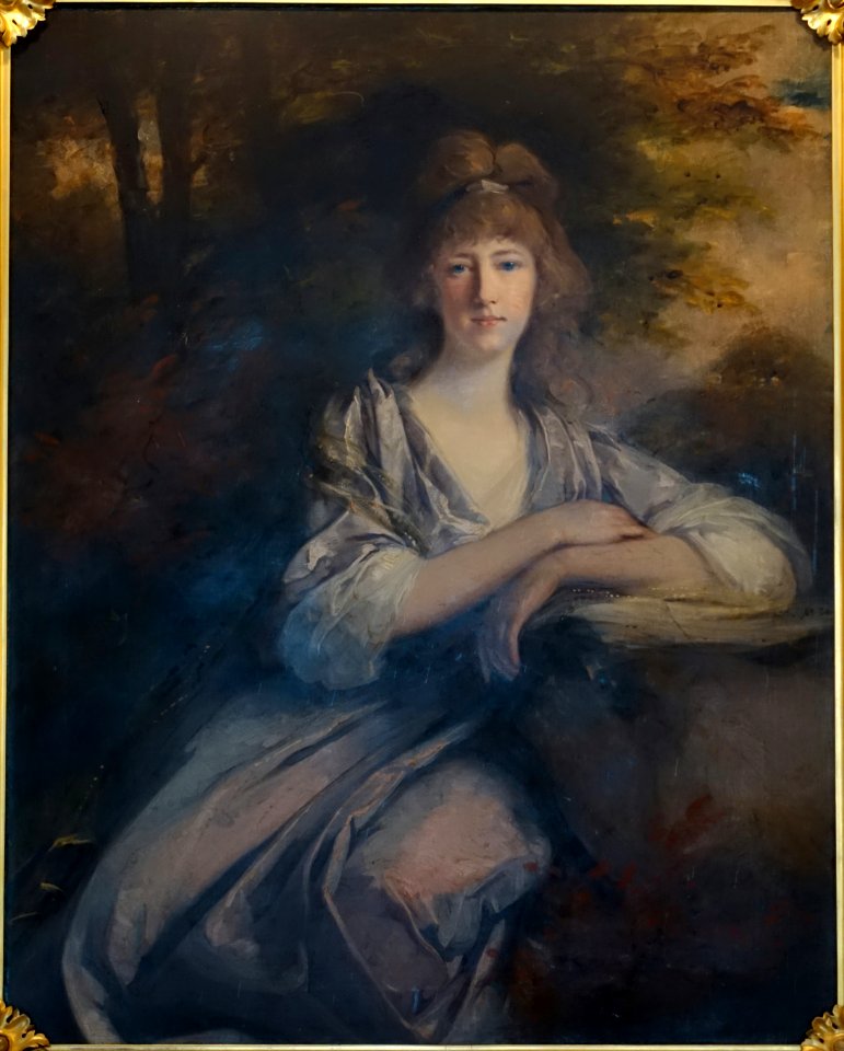 Henrietta, 2nd Countess of Harewood, by John Hoppner, 1796, oil on canvas - Yellow Drawing Room - Harewood House - West Yorkshire, England - DSC01888