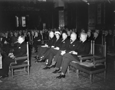 Herdenking Eerste Vredesbijeenkomst te Den Haag in Ridderzaal, Bestanddeelnr 934-6979