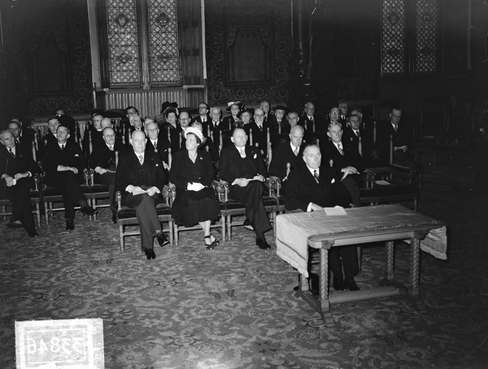 Herdenking Eerste Vredesbijeenkomst te Den Haag in Ridderzaal, Bestanddeelnr 903-3846