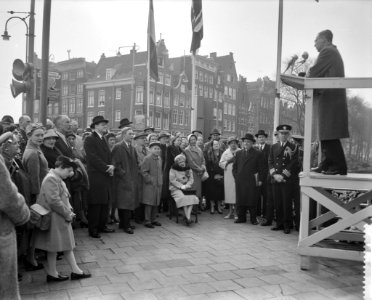Henry Hudsonherdenking , onthulling van een gedenkplaat in de Schreierstoren, wa, Bestanddeelnr 910-2742