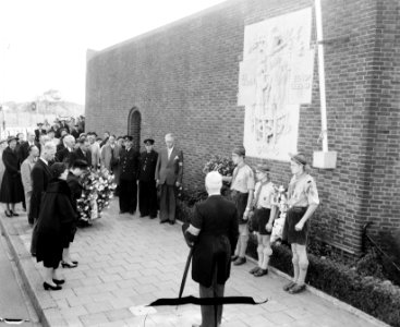 Herdenking dodencel 601 Oranjehotel Scheveningen Mej mr M Geldens , secr , Bestanddeelnr 908-0341