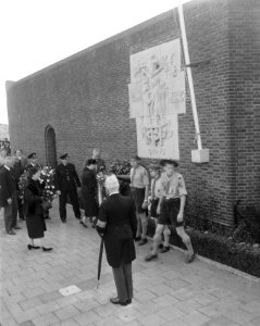Herdenking dodencel 601 Oranjehotel Scheveningen Mej mr M Geldens , secr , Bestanddeelnr 908-0342