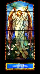 Henry Marvin Magill Memorial Window, Tiffany Studios, c. 1900, glass, pigment, lead, copper foil - Cincinnati Art Museum - DSC04314
