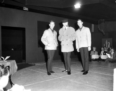 Herenmodeshow in RAI, enige modellen vrijetijdskleding, Bestanddeelnr 916-8288