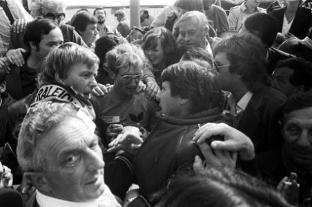 Heren profs Jan Raas na afloop, rechts Peter Post, Bestanddeelnr 930-4111