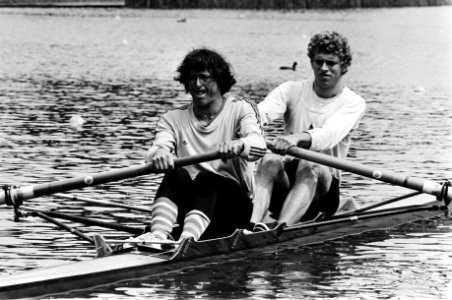 Heren twee zonder stuurman, Vincent Horstink (Phocas) en Willem Jan Atsma (Aegir, Bestanddeelnr 930-3647