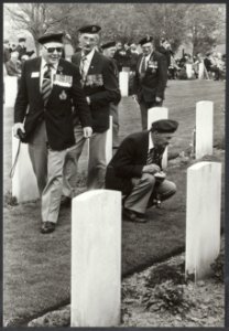 Herdenking op de Canadese erebegraafplaats in Groesbeek. Canadese veteranen, Bestanddeelnr 30008 004