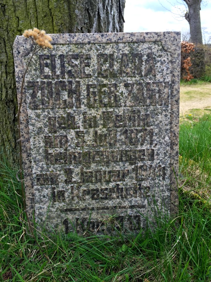 Herrnhuter Gottesacker - Grabstein Elise Clara