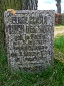 Herrnhuter Gottesacker - Grabstein Elise Clara