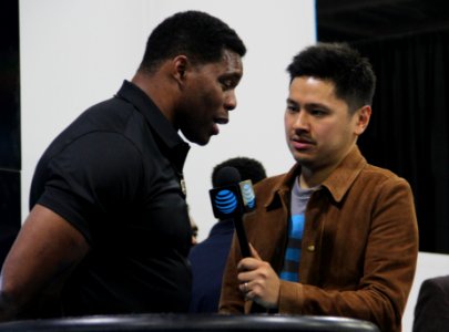 Herschel Walker being interviewed, Jan 2018 2