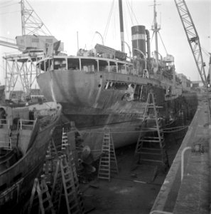 Herstelwerkzaamheden in dokken te Amsterdam, Bestanddeelnr 901-3388