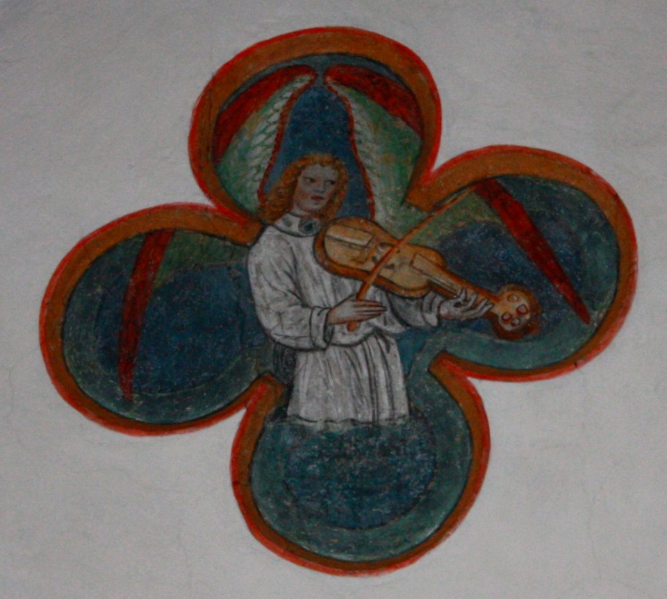 Hermagor - Pfarrkirche - Gewölbe - Engel1
