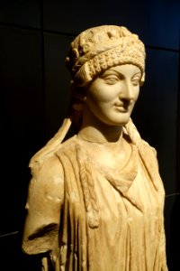 Herm of a Caryatid, M.C. inv. 1076, Roman, Augustan era, marble, detail - Musei Capitolini - Rome, Italy - DSC05864
