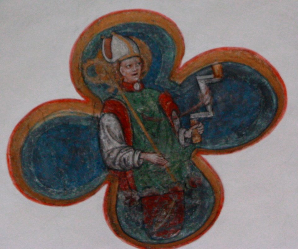 Hermagor - Pfarrkirche - Gewölbe - Bischof1
