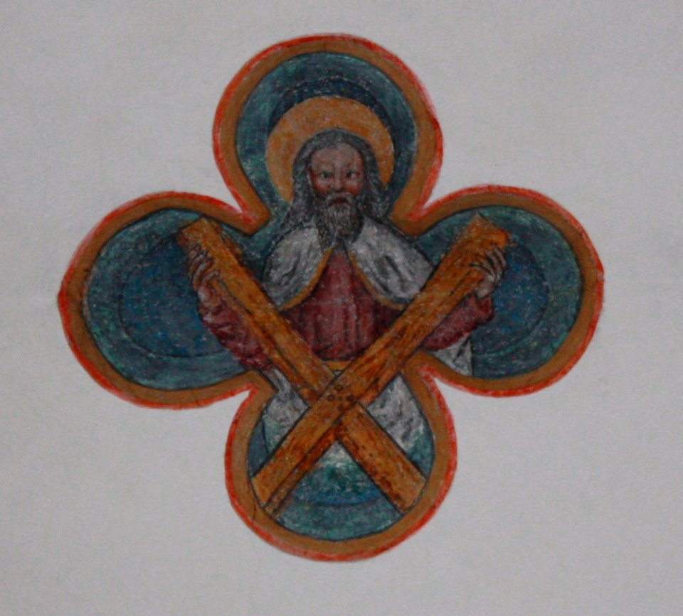 Hermagor - Pfarrkirche - Gewölbe - Hl Andreas