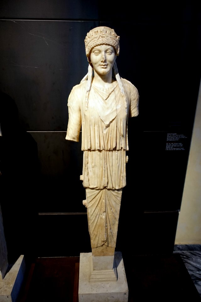 Herm of a Caryatid, M.C. inv. 1095, Roman, Augustan era, marble - Musei Capitolini - Rome, Italy - DSC05861