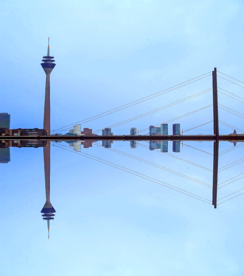Landmark skyline transmission tower