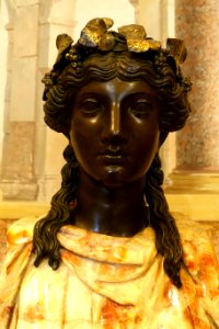 Herm of Bacchus by Luigi Valadier, 1773, bronze, alabaster - Galleria Borghese - Rome, Italy - DSC04985