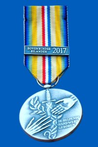 Herinneringsmedaille Humanitaire Hulpverlening bij Rampen Orkaan Irma