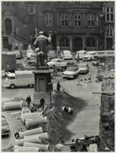 Herinrichring van de Grote Markt in 1966
