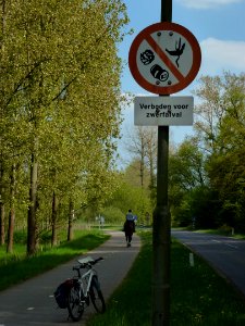 Herkenbosch (Roerdalen) bord verboden voor zwerfafval