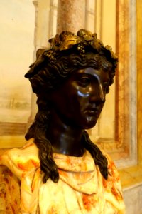 Herm of Bacchus by Luigi Valadier, 1773, bronze, alabaster - Galleria Borghese - Rome, Italy - DSC04986