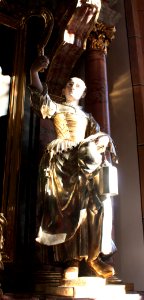 Hermagor - Pfarrkirche - Nepomukaltar - Hl Notburga