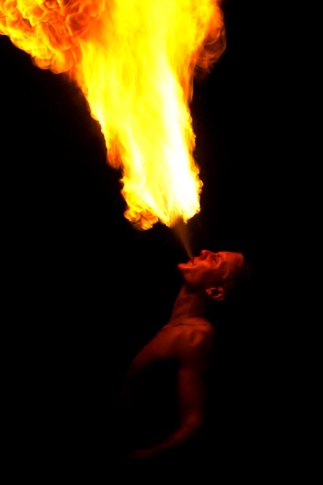 Man dangerous breath