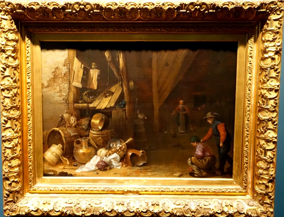 Herman Saftleven, Barn Interior, 1634