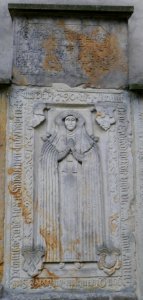 Herford - Marienkirche - Grabplatte Anna von Quernheim