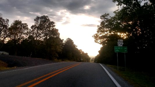 Highway 254 at Dennard, Arkansas