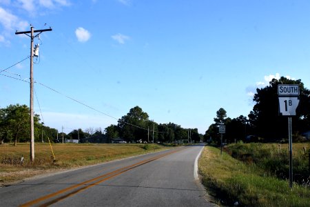 Highway 1B enters Vanndale, Arkansas