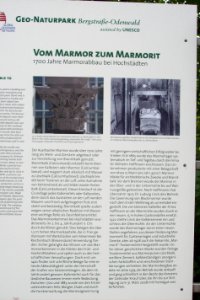 Hinweistafel Auerbacher Marmor