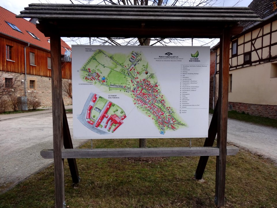 Hinweistafel Gutshof Hauteroda