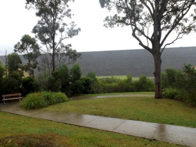 Hinze Dam wall and park in Advancetown, Queensland photo
