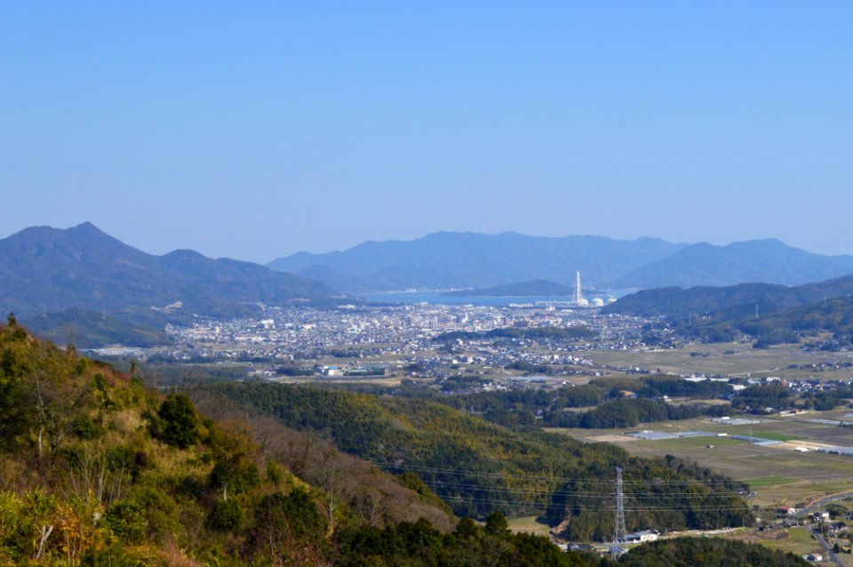 Hirao Town viewed from Mt Iwaki