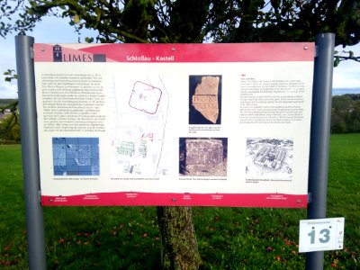 Hinweisschilder Kastell Schloßau 2